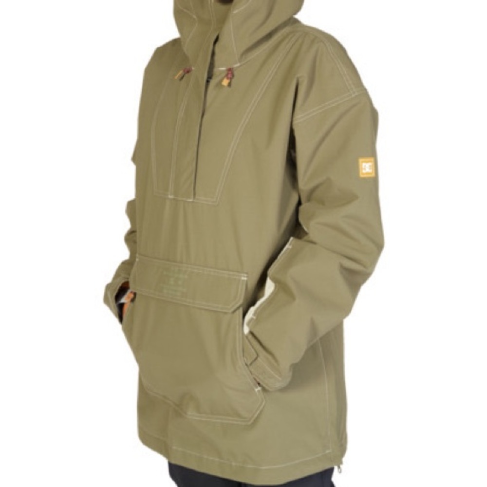 DC Savvy Anorak Snowboard Jacket Women's Ivy Green Ski Winter Pullover Coat M - Picture 9 of 14